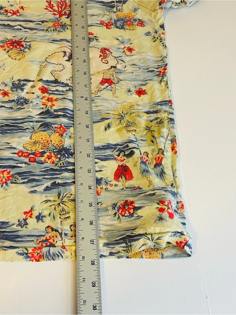 Polo Ralph Lauren T-Shirt Men's Multicolor Hawaiian Print Pullover Casual - Picture 8 of 8